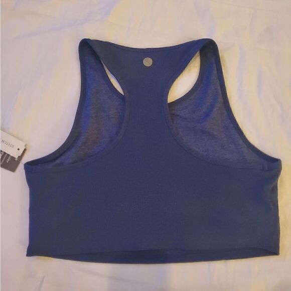 NWT Threads 4 thought blue ribbed bra crop XXL - Picture 7 of 11